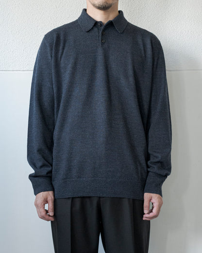 ELBOW PATCH WOOL POLO