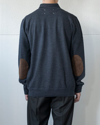 ELBOW PATCH WOOL POLO
