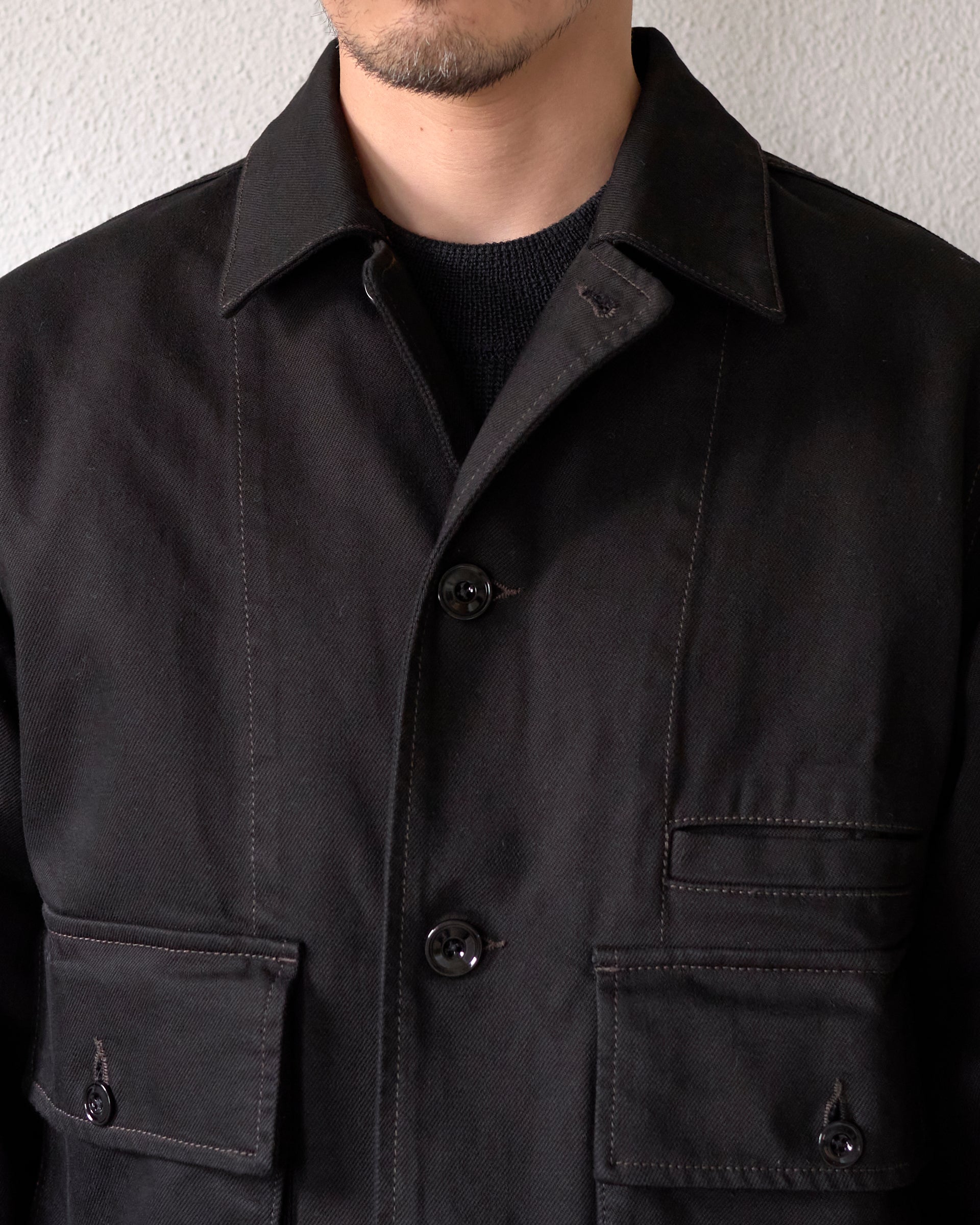 ジャケット・アウター LEMAIRE BOXY JACKET BLACK 正規取扱店】LEMAIRE BOXY JACKET BLACK (ルメール) - THE PARK ONLINE