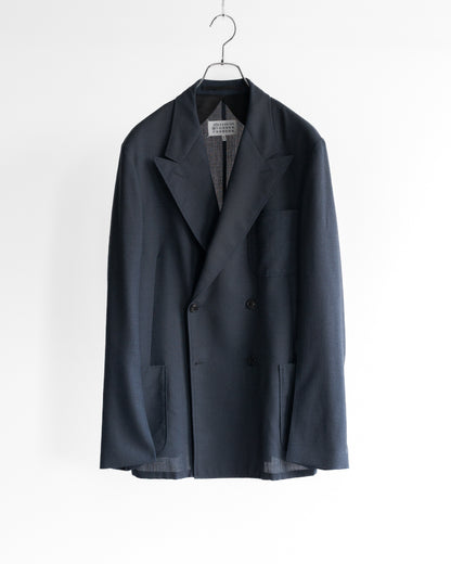 HIGH TWIST WOOL DOUBLE JACKET