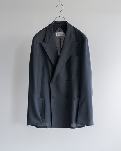 HIGH TWIST WOOL DOUBLE JACKET