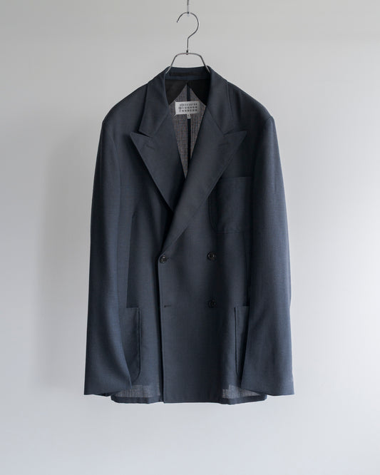 HIGH TWIST WOOL DOUBLE JACKET