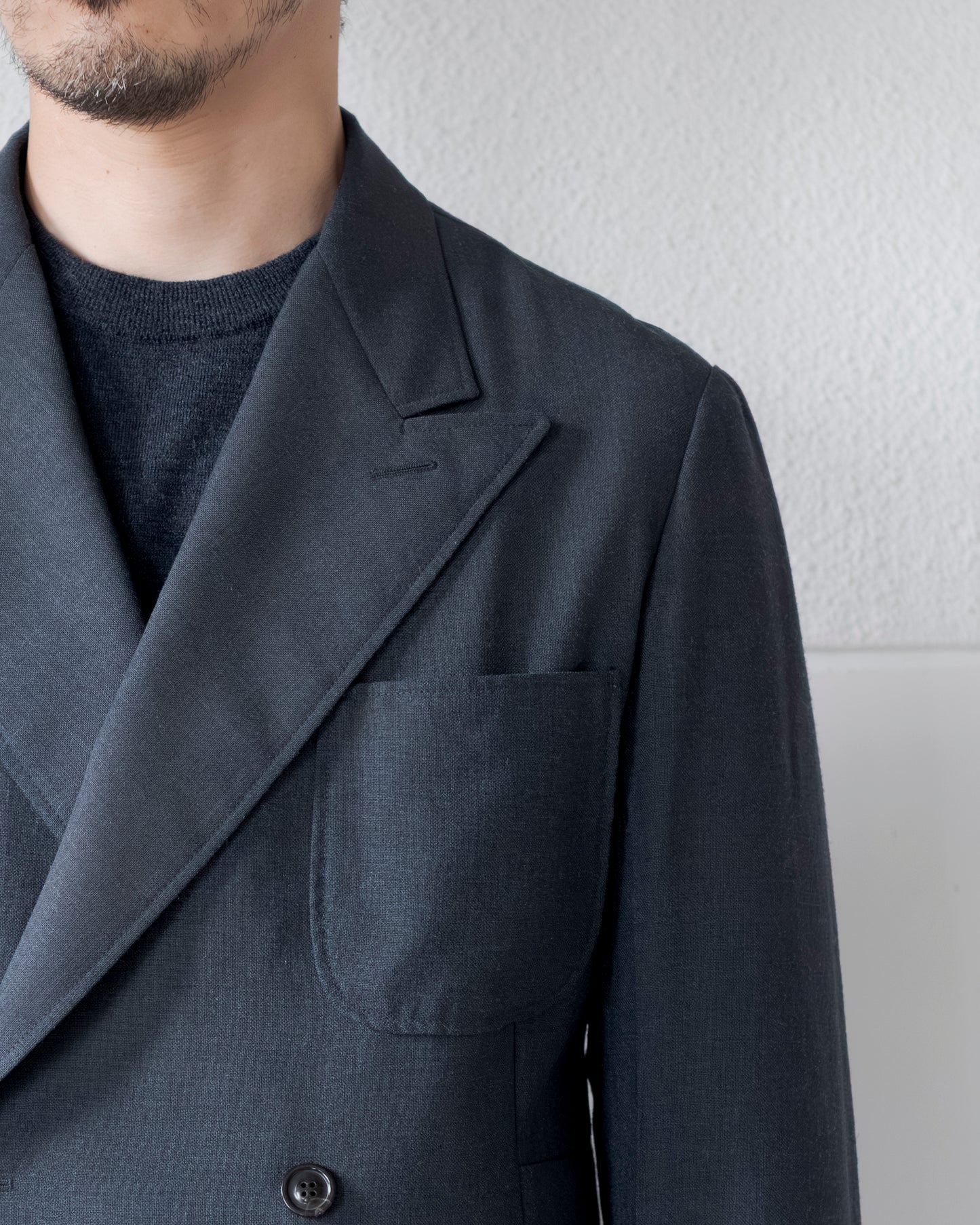 HIGH TWIST WOOL DOUBLE JACKET