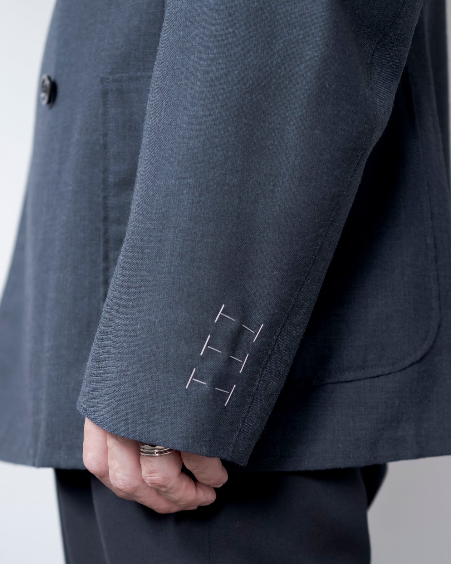 HIGH TWIST WOOL DOUBLE JACKET