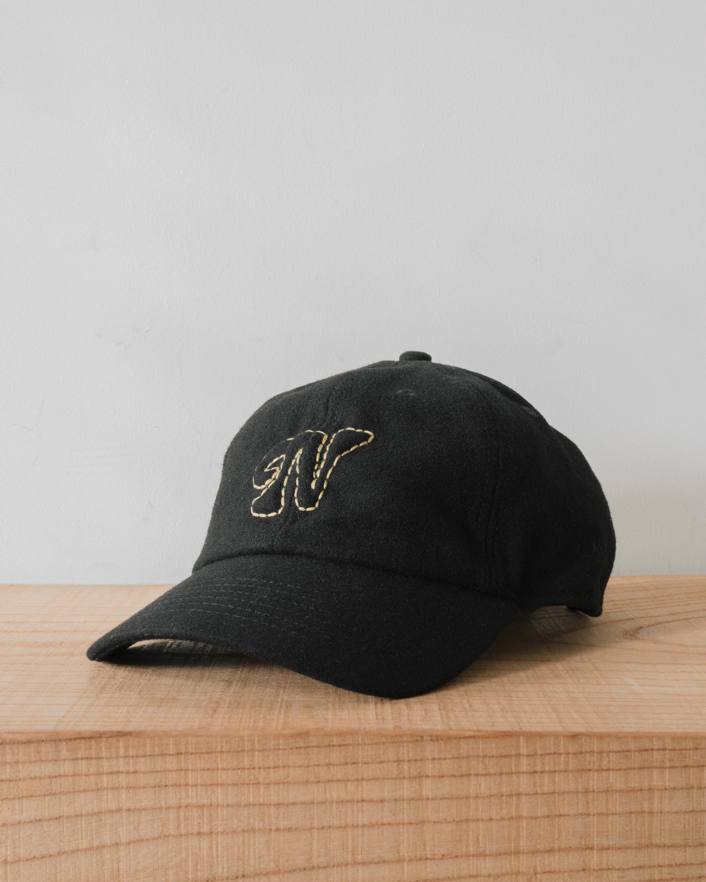 WOOL BLACK CAP for STORE N
