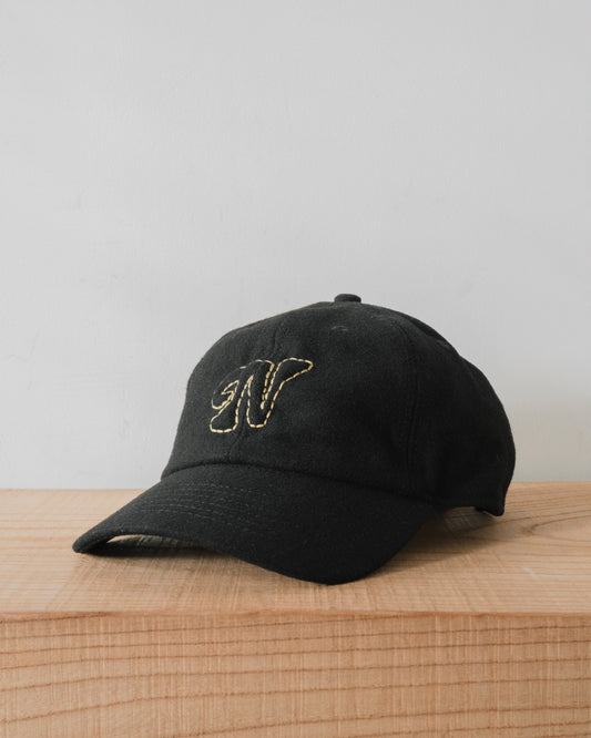 WOOL BLACK CAP for STORE N