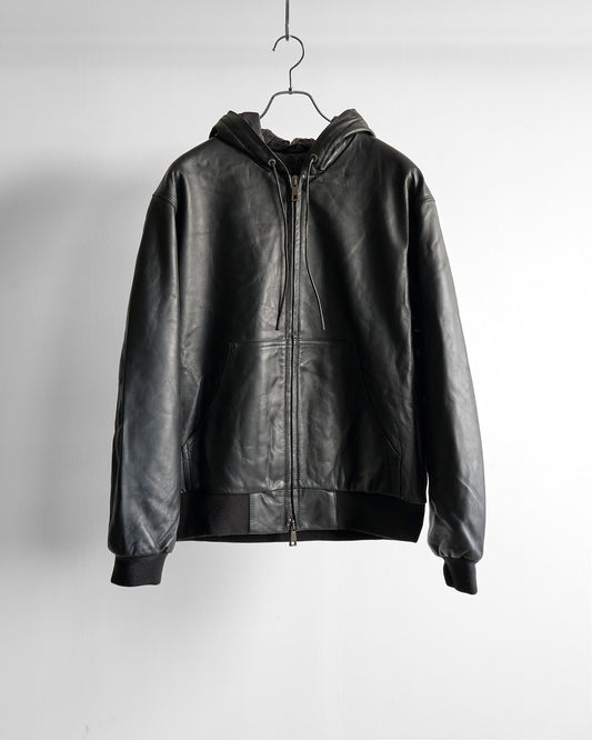 SHEEPSKIN HOODED BLOUSON