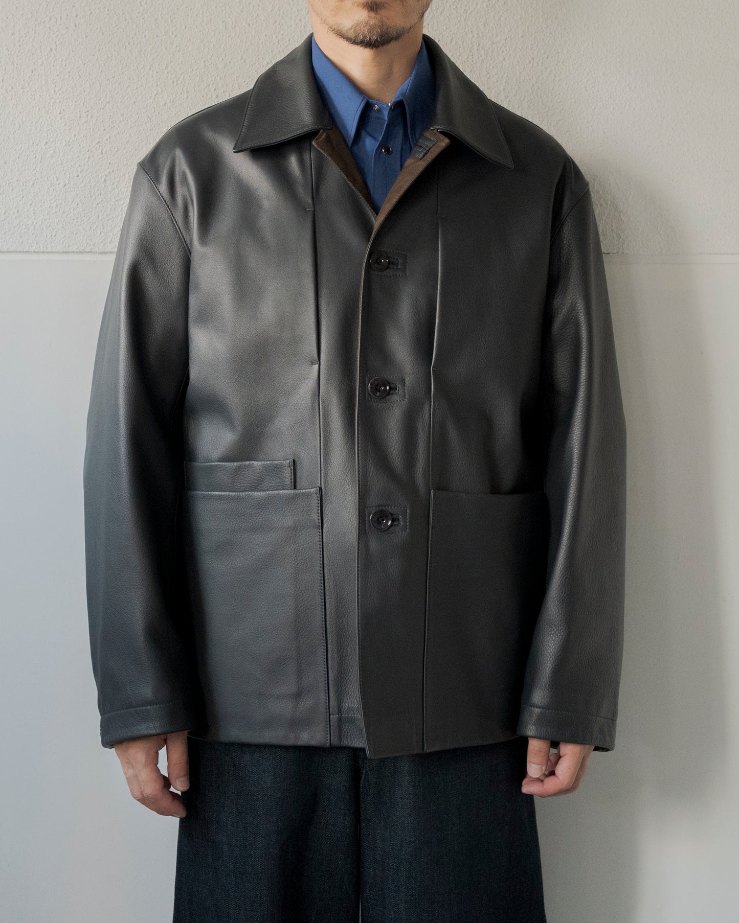 LEATHER WORKWEAR JACKET