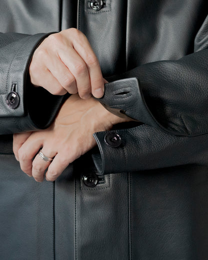 LEATHER WORKWEAR JACKET