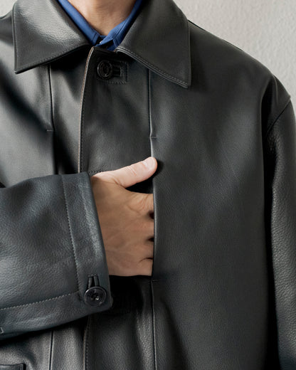 LEATHER WORKWEAR JACKET