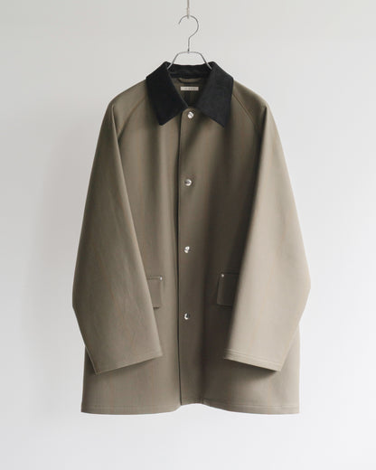 LAURENCE WOOL COTTON SHORT COAT