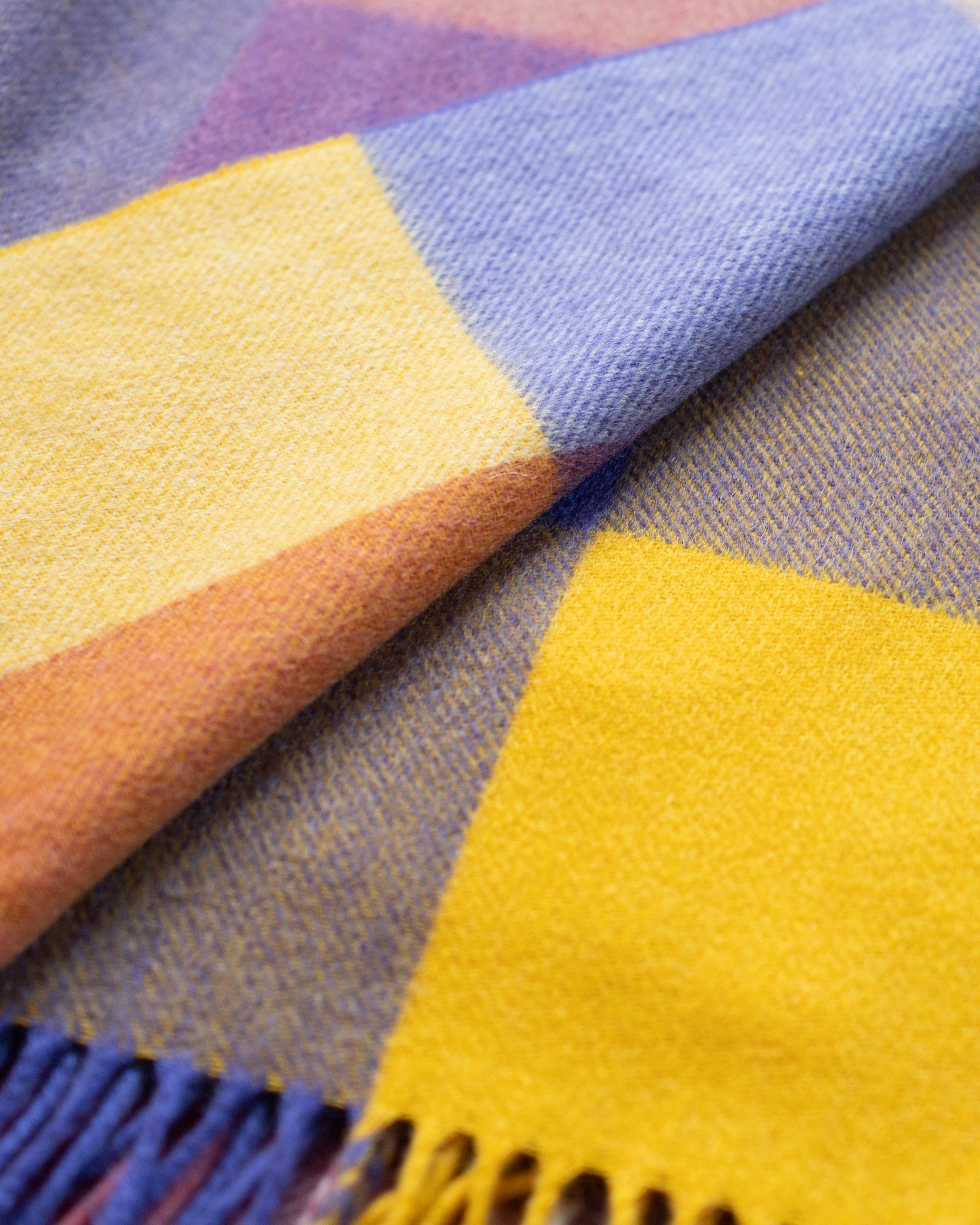 CASHMERE BLOCK CHECK STOLE