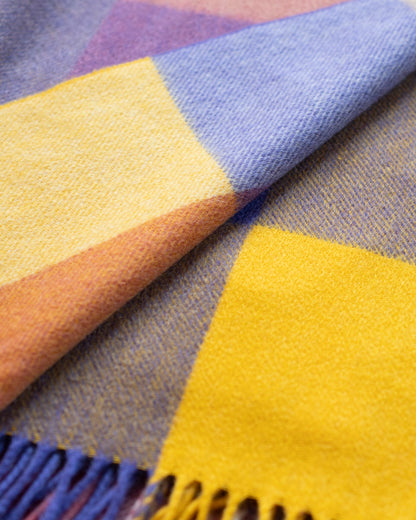 CASHMERE BLOCK CHECK STOLE