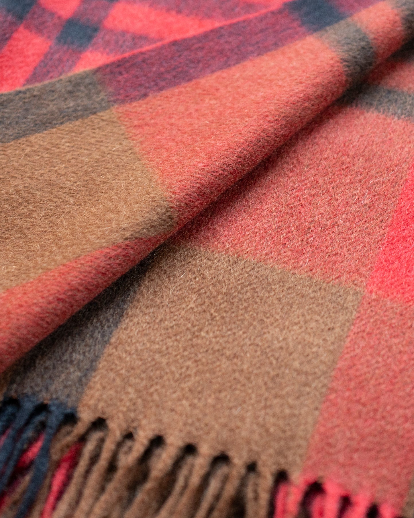 CASHMERE PRIMARY BLOCK CHECK STOLE