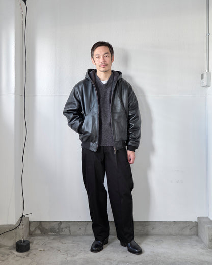 SHEEPSKIN HOODED BLOUSON