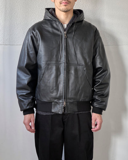 SHEEPSKIN HOODED BLOUSON