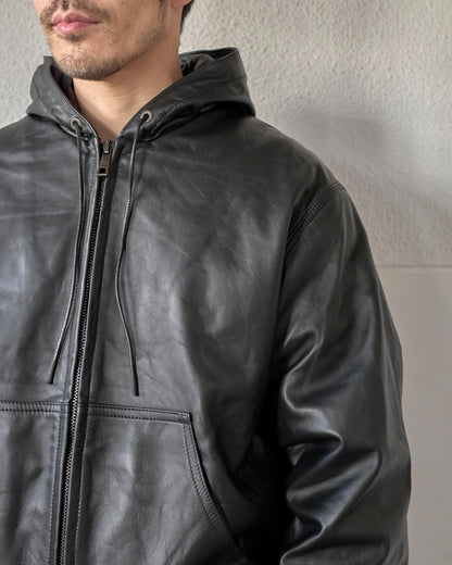 SHEEPSKIN HOODED BLOUSON