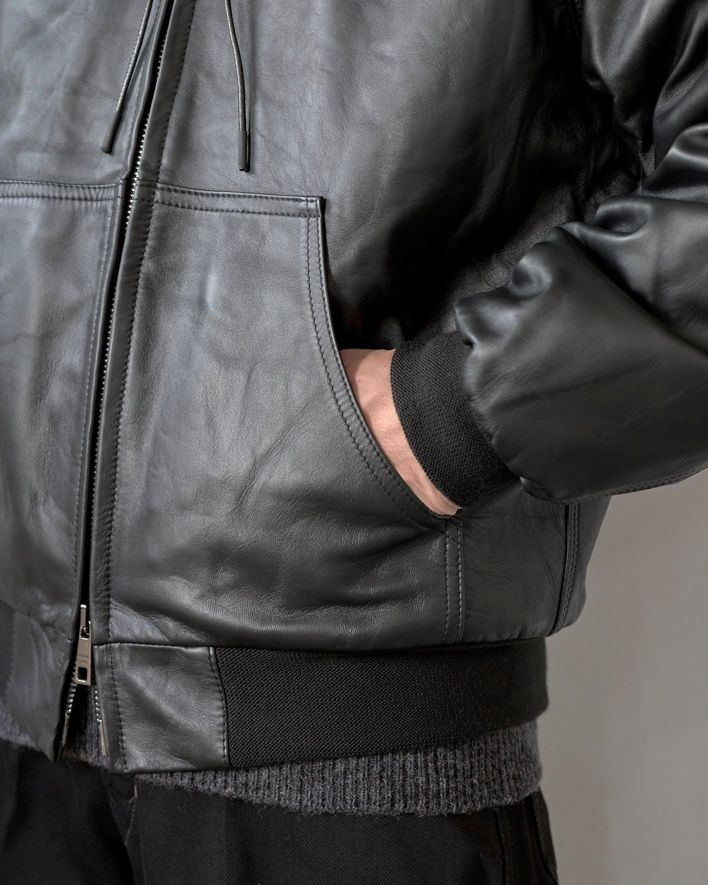 SHEEPSKIN HOODED BLOUSON