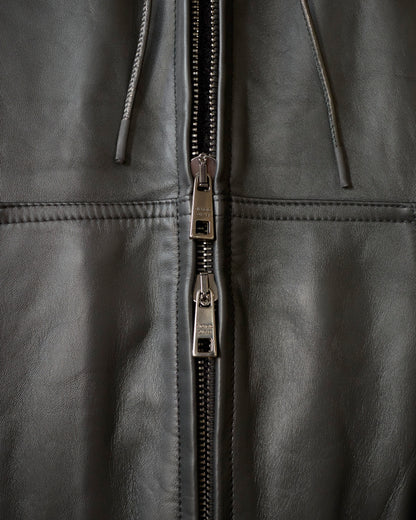 SHEEPSKIN HOODED BLOUSON