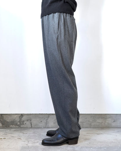WOOL FLANNEL EASY TROUSERS