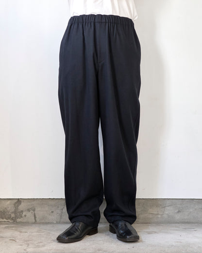WOOL FLANNEL EASY TROUSERS