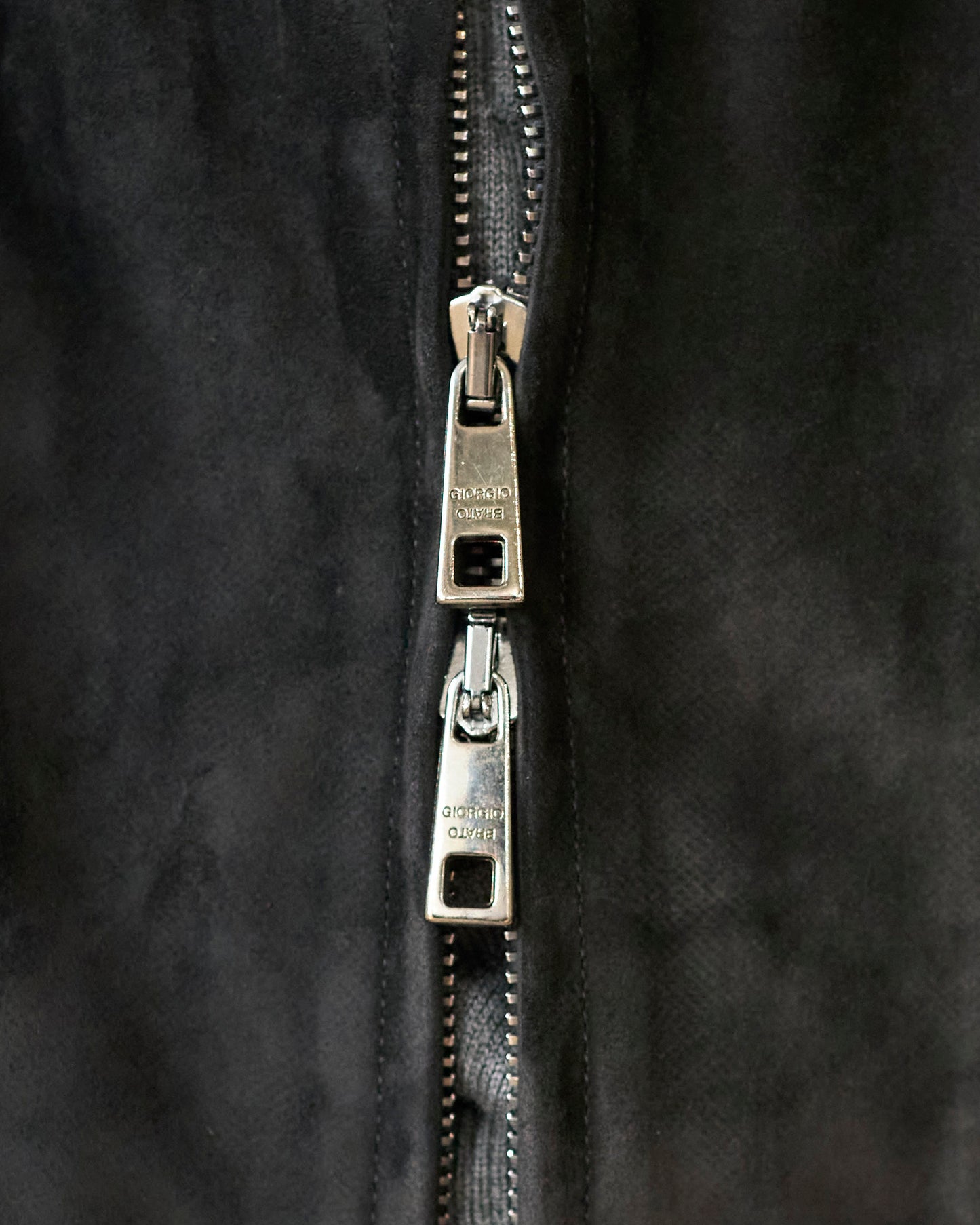 SUEDE LEATHER STAND COLLAR BLOUSON