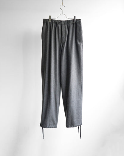 WOOL FLANNEL EASY TROUSERS