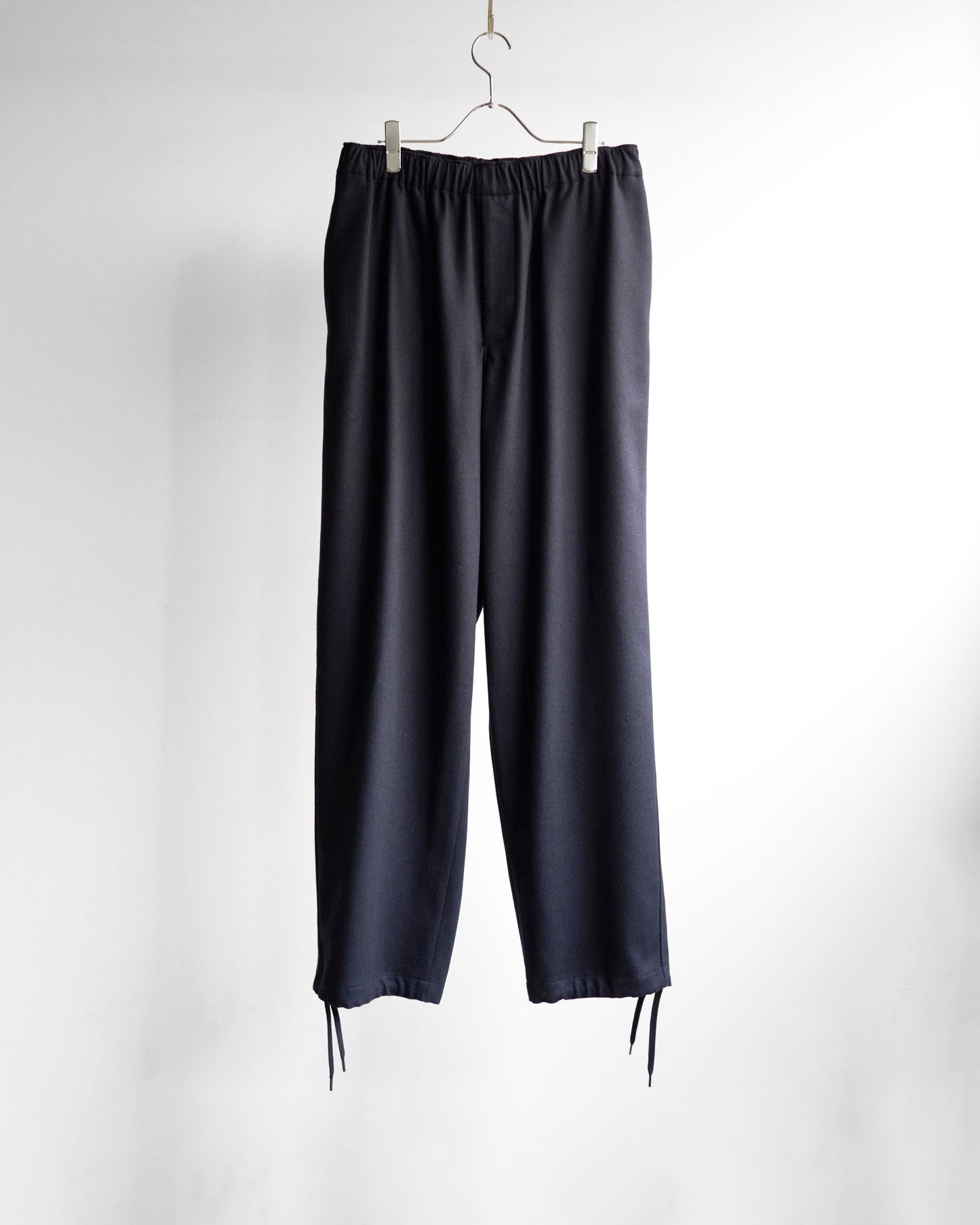 WOOL FLANNEL EASY TROUSERS