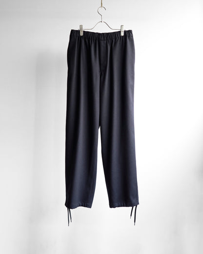 WOOL FLANNEL EASY TROUSERS
