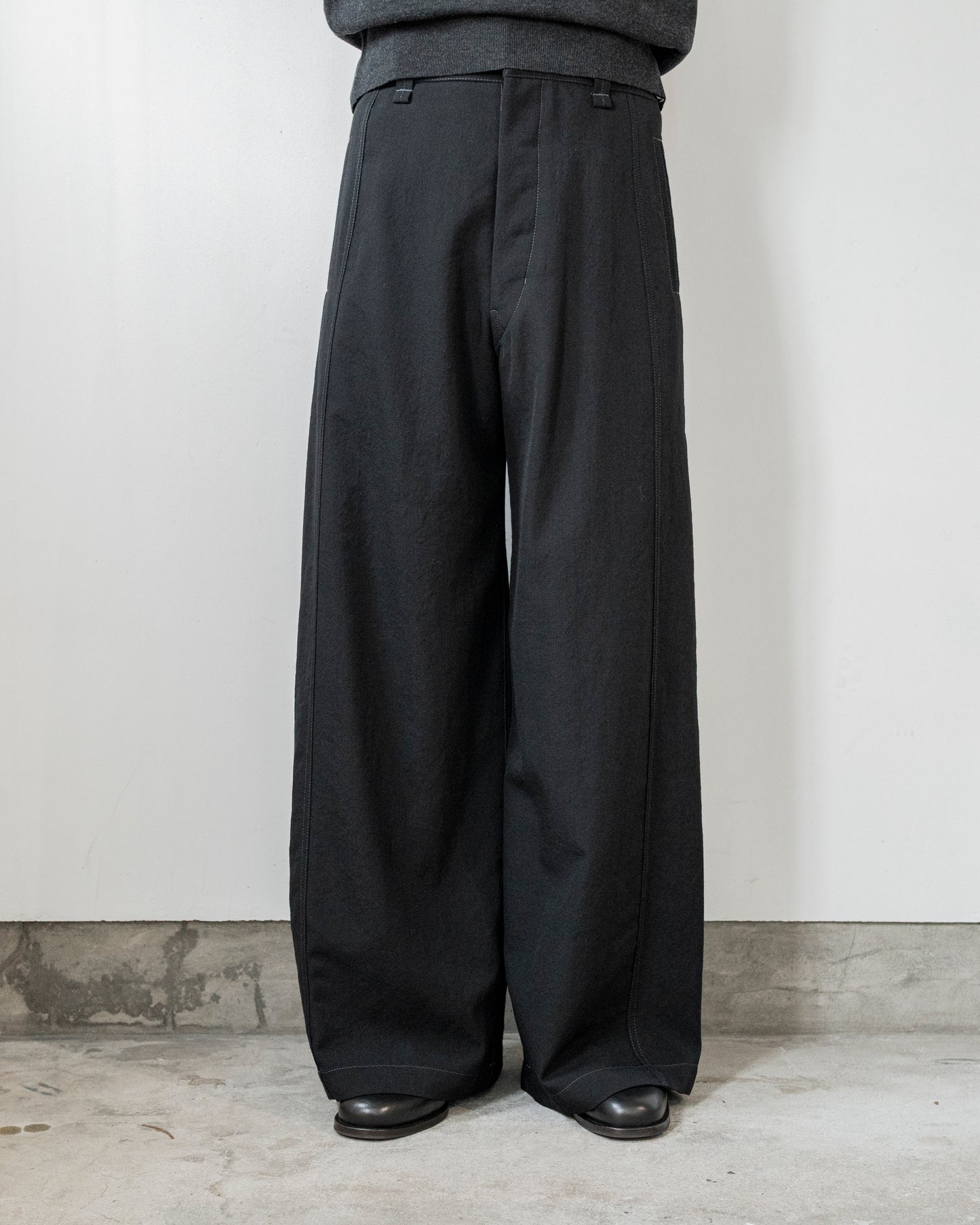 WOOL MAXI UTILITY PANTS