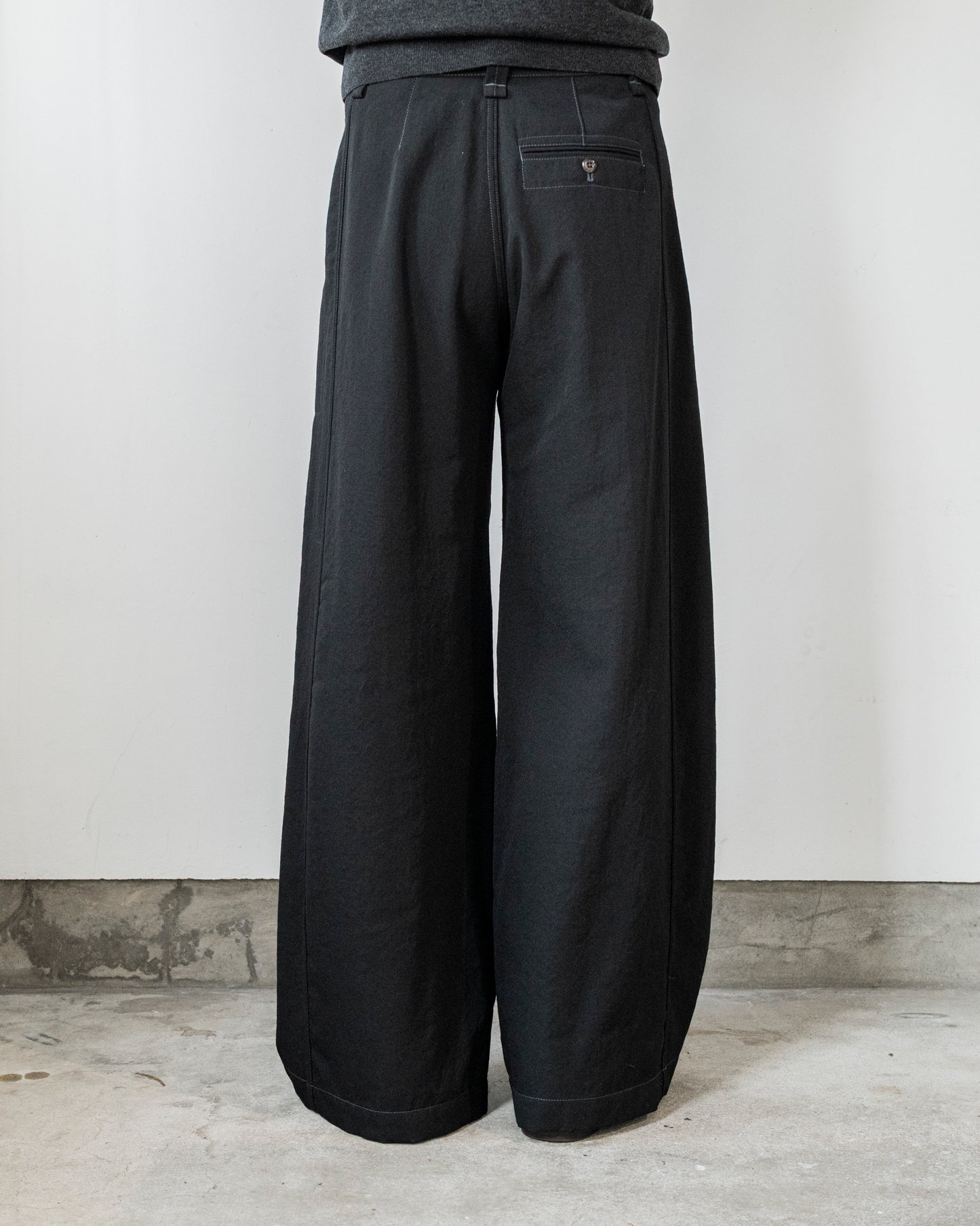 WOOL MAXI UTILITY PANTS