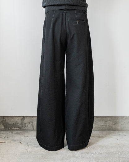 WOOL MAXI UTILITY PANTS