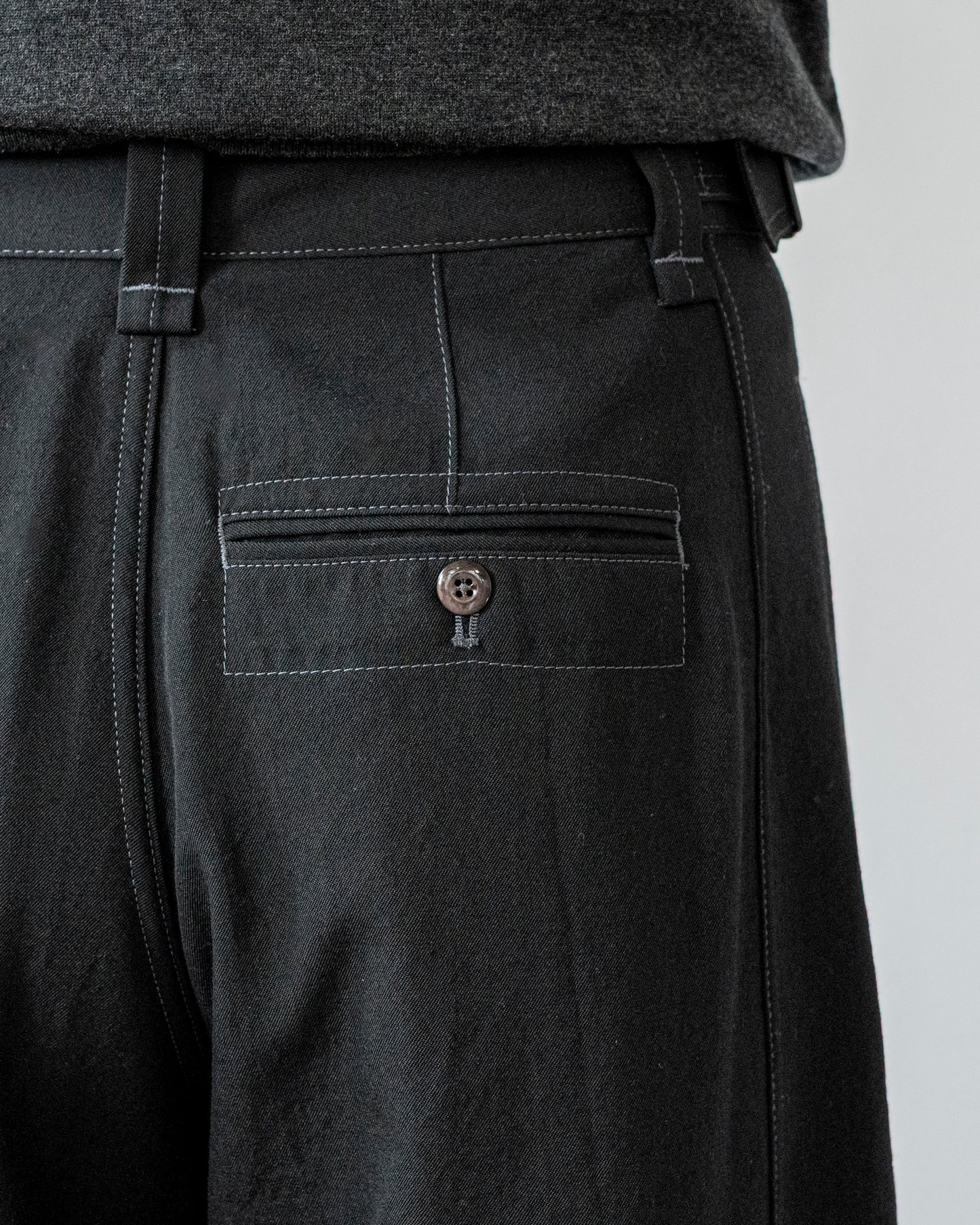 WOOL MAXI UTILITY PANTS