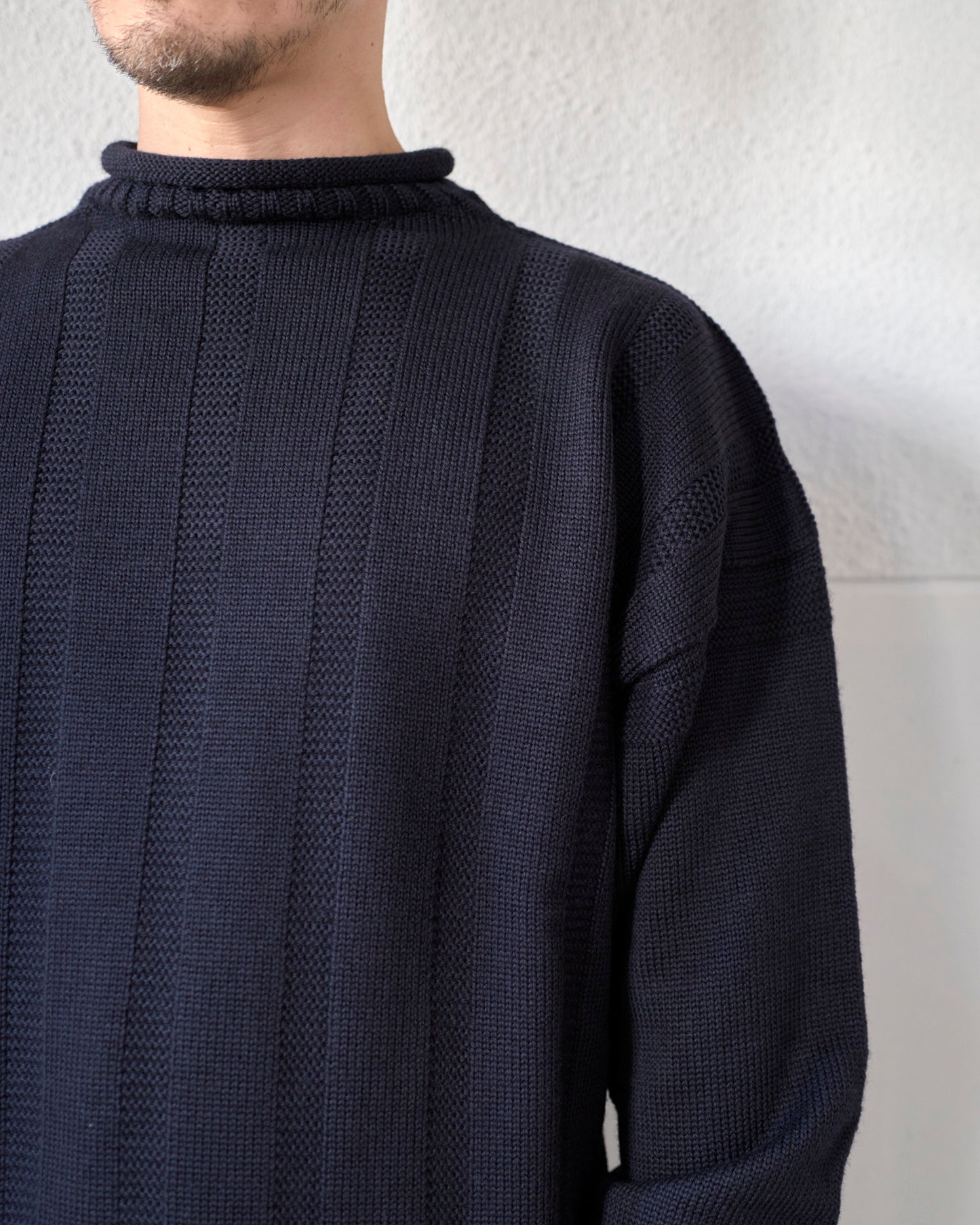 MERINO WOOL ROLL NECK SWEATER
