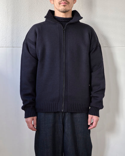 MERINO WOOL ZIP UP JUMPER