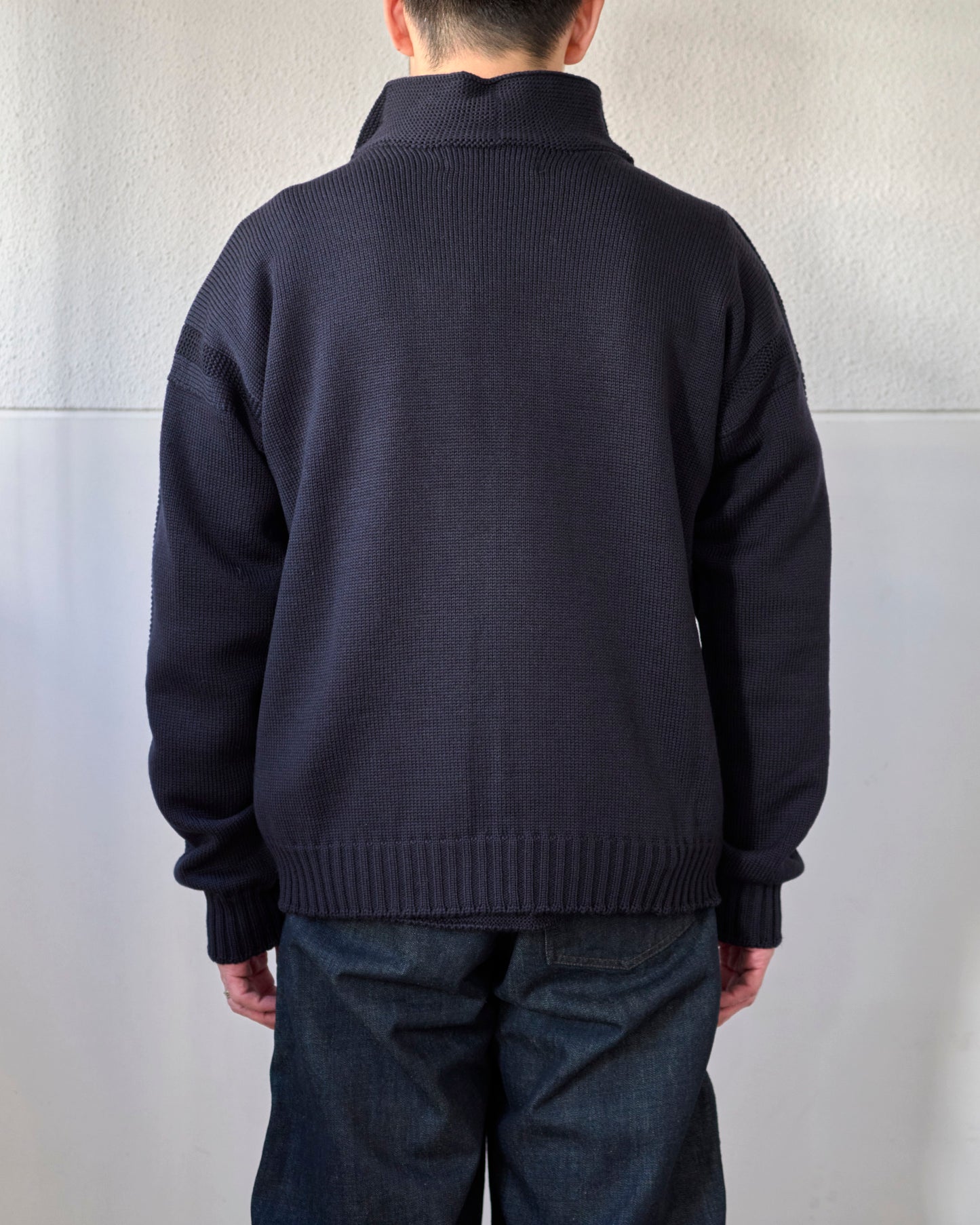 MERINO WOOL ZIP UP JUMPER