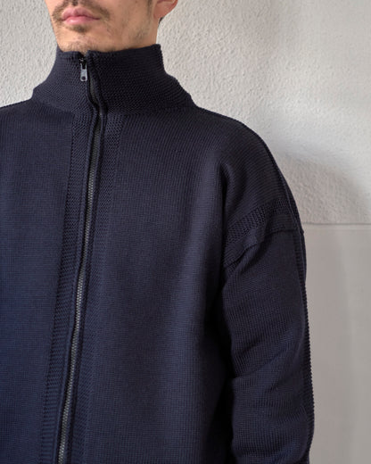 MERINO WOOL ZIP UP JUMPER
