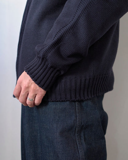 MERINO WOOL ZIP UP JUMPER