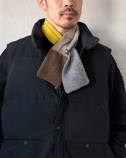 RAMBLING BRUSHED WOOL SCARF