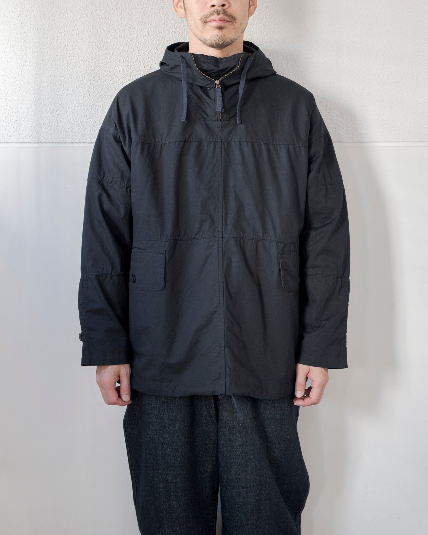 OXFORD CLOTH HOODED SMOCK