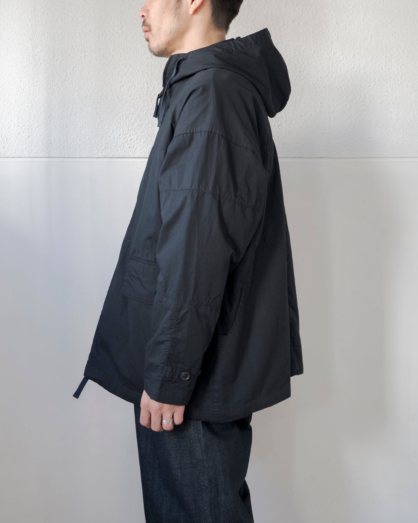 OXFORD CLOTH HOODED SMOCK