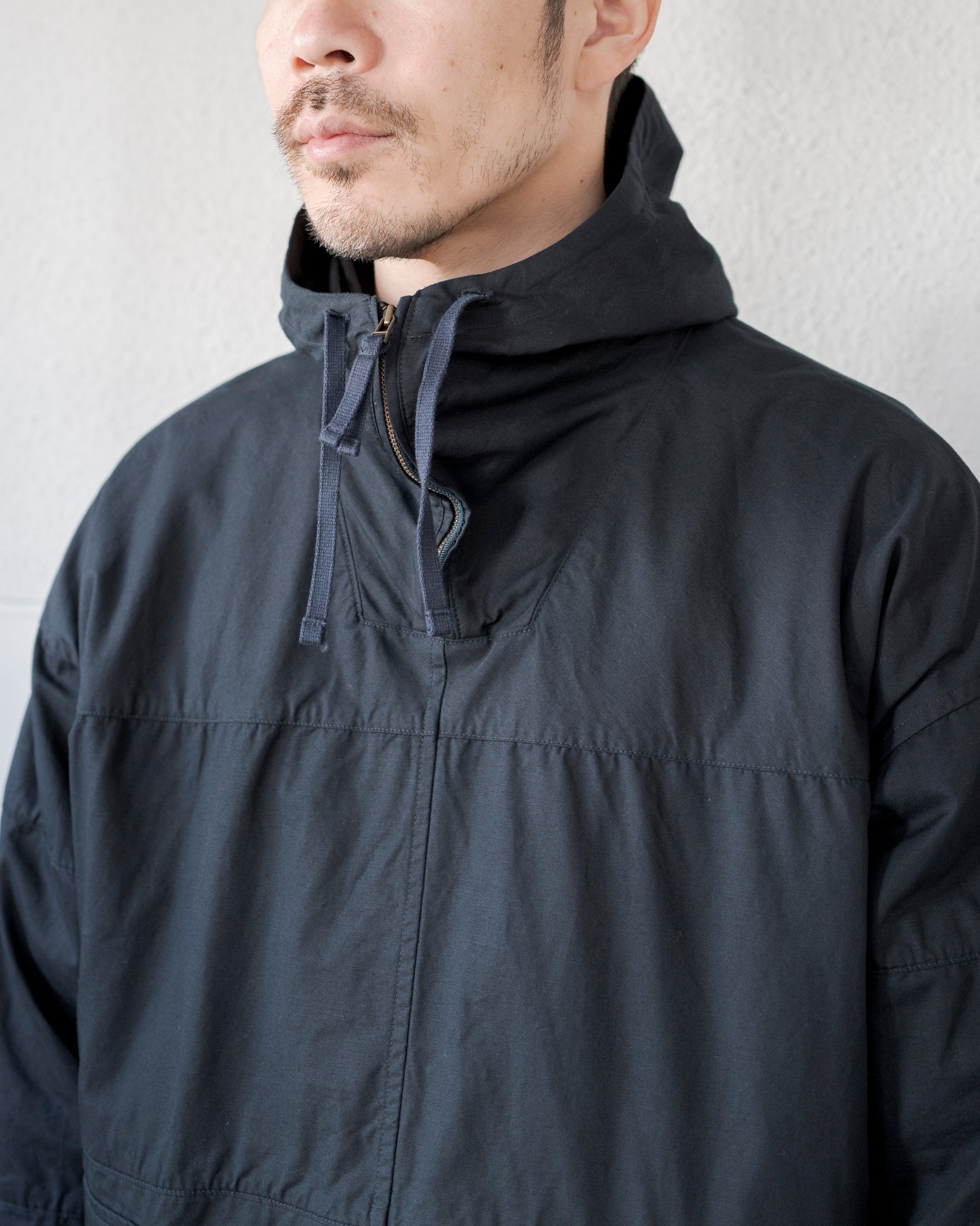 OXFORD CLOTH HOODED SMOCK – STORE N