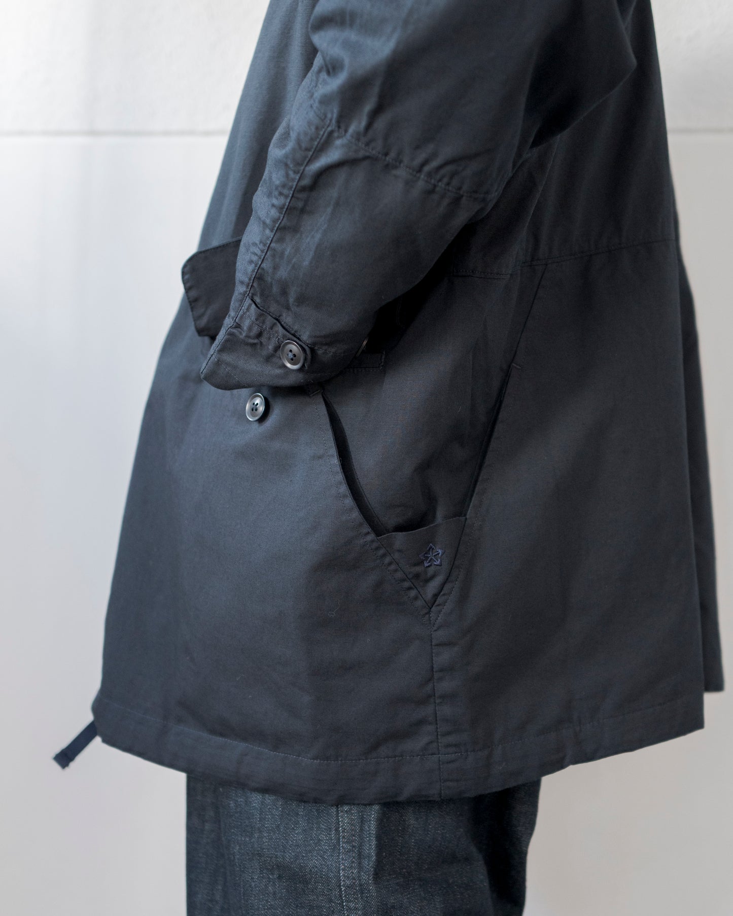 OXFORD CLOTH HOODED SMOCK