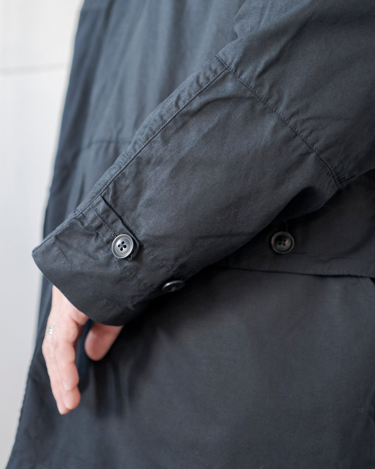 OXFORD CLOTH HOODED SMOCK