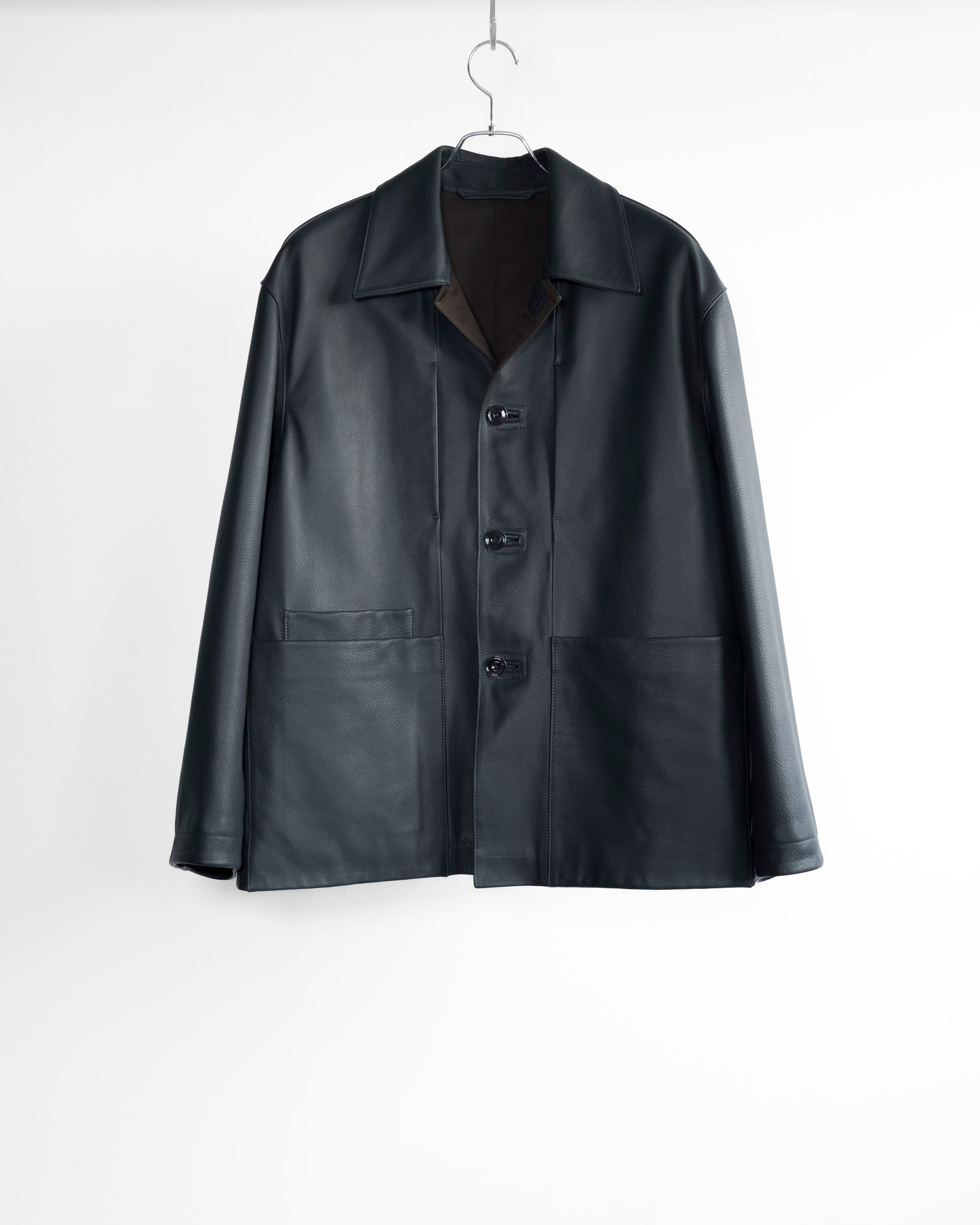 LEMAIRE LEATHER WORKWEAR JKT ルメール　新品　上質 LEMAIRE ルメール シアリング レザー フライトジャケット OW1101
