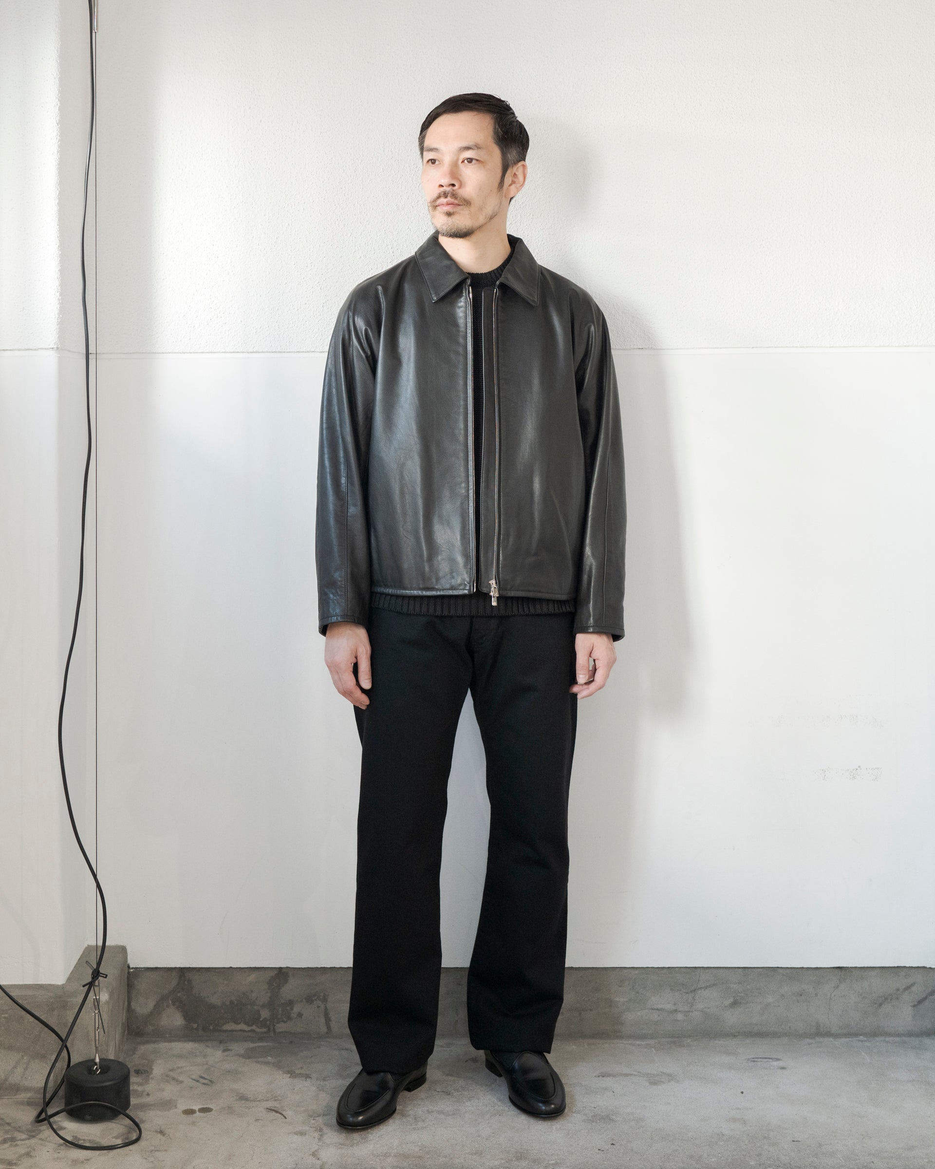 LEATHER ZIP-UP BLOUSON – STORE N