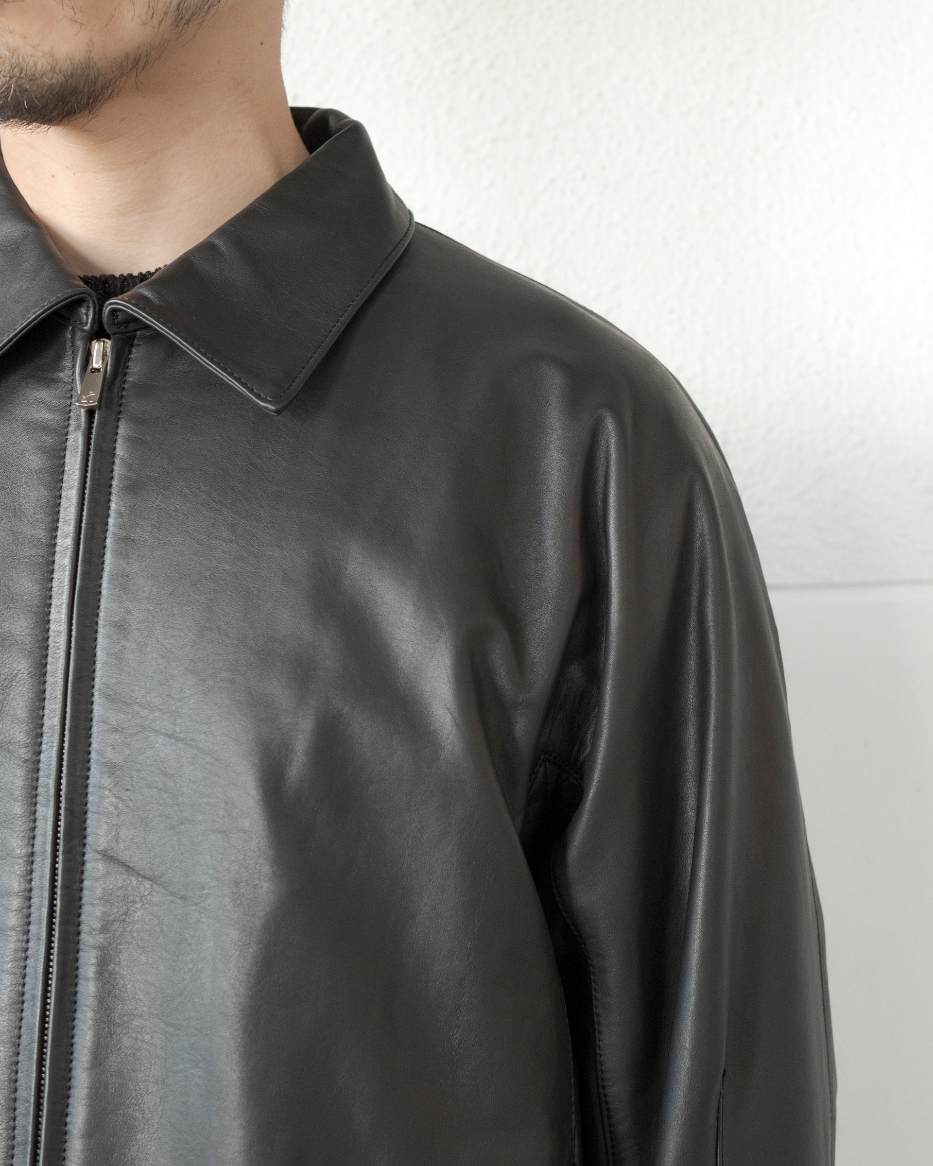 LEATHER ZIP-UP BLOUSON – STORE N