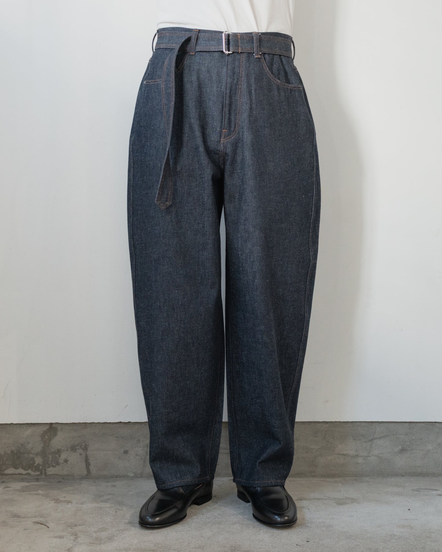 MIDLEM BELTED DENIM【RESTOCK】