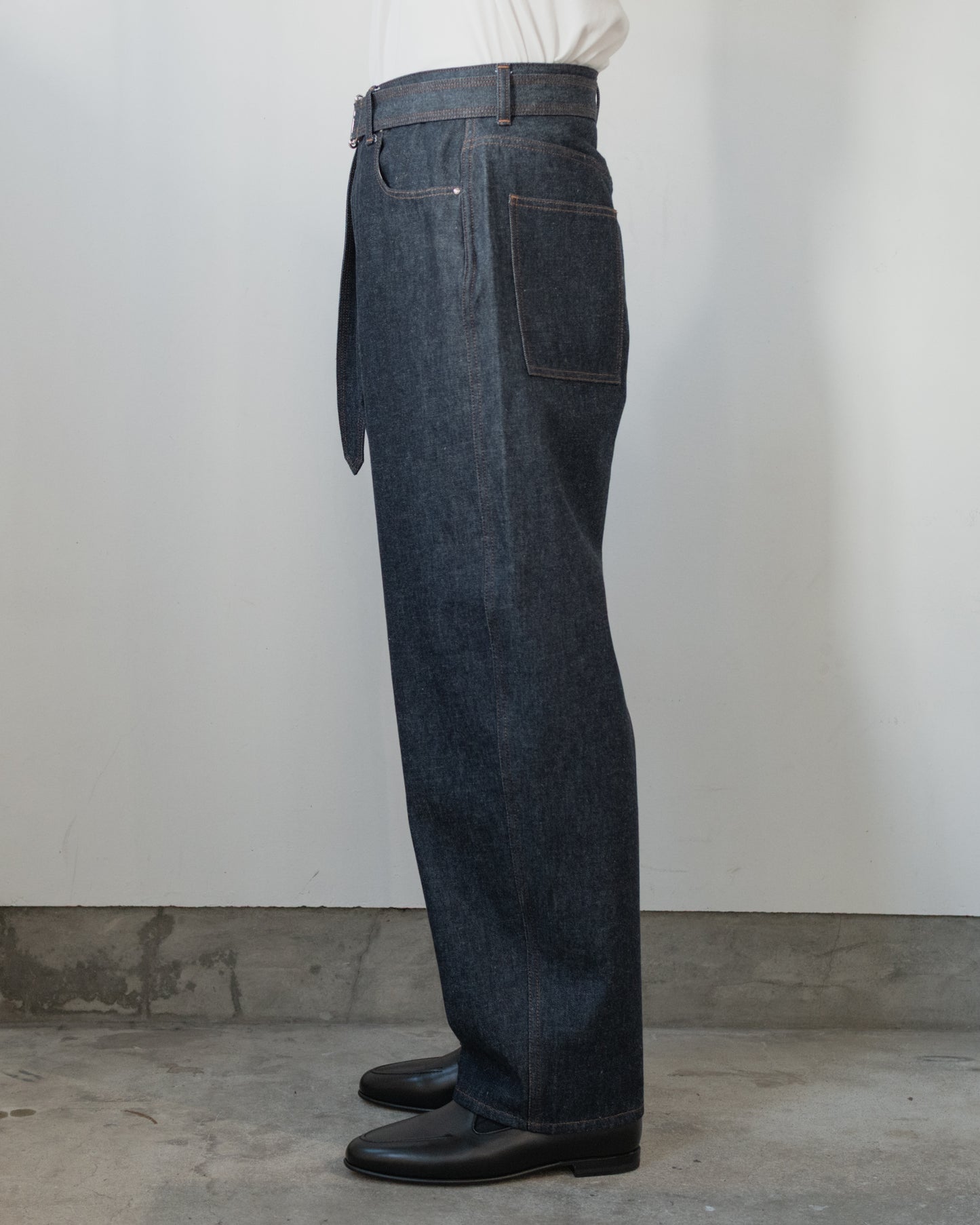 MIDLEM BELTED DENIM【RESTOCK】