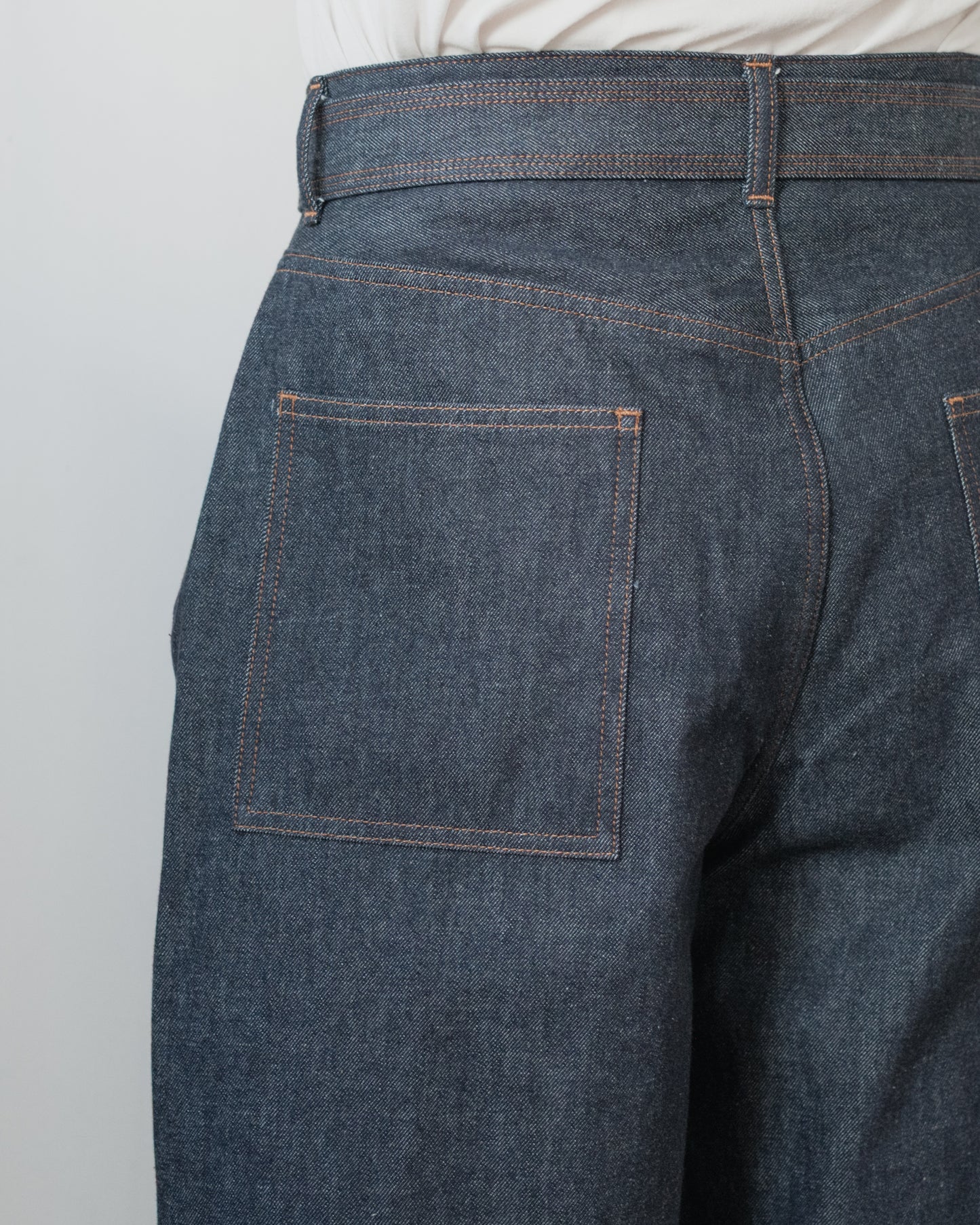 MIDLEM BELTED DENIM【RESTOCK】